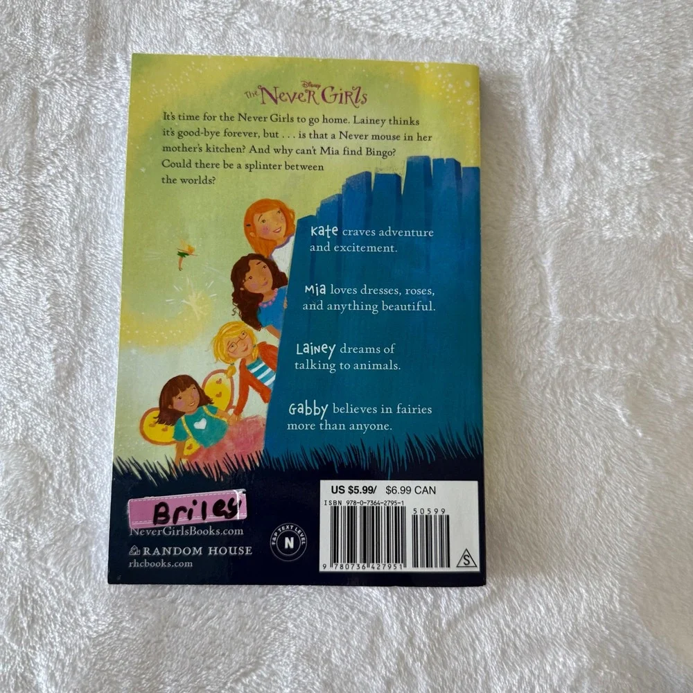 Disney Never Girls Book Lot Kiki Thorpe 1 2 3 4 9 Chapter Books‎ Paperback